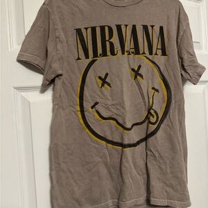 Nirvana Graphic Tee in Brown